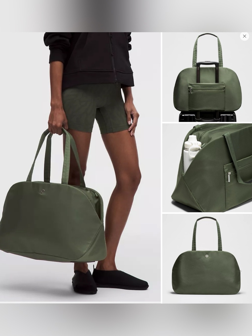 NWT Lululemon City Essentials Bag 25L Travel Bag Green